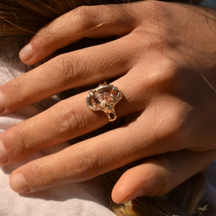 Chlorite Quartz Δαχτυλίδι