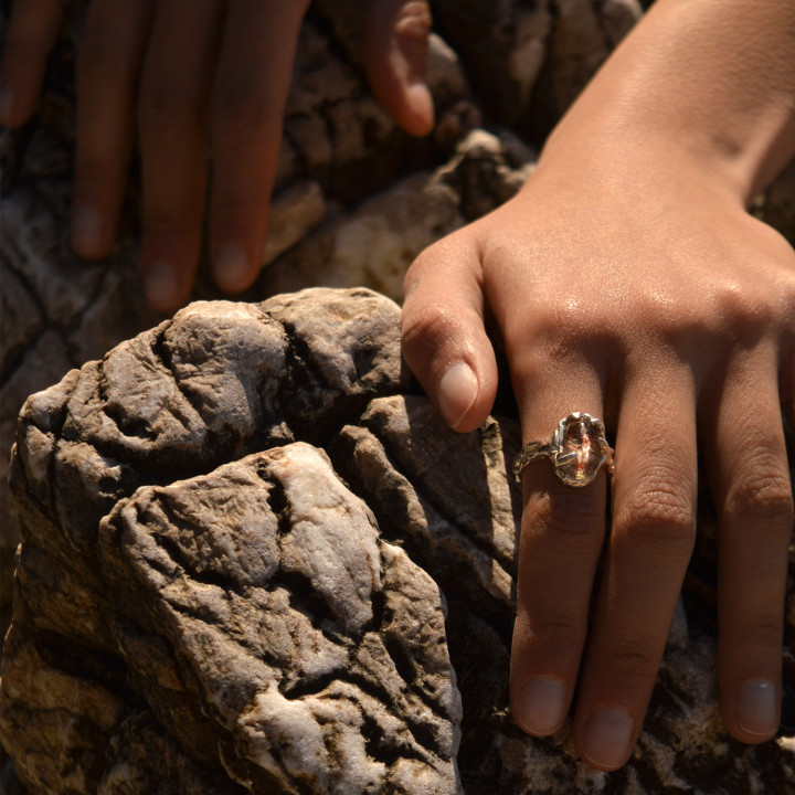 Chlorite Quartz Δαχτυλίδι