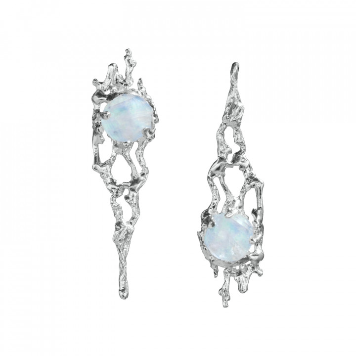 Aurora I Moonstone Σκουλαρίκια