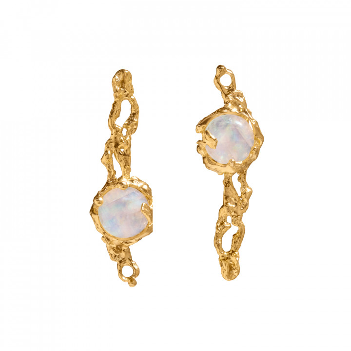 Aurora II Moonstone Σκουλαρίκια