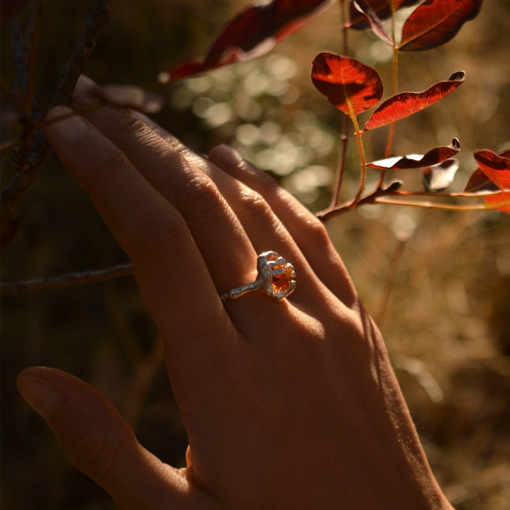 Citrine Quartz Nymph Ring