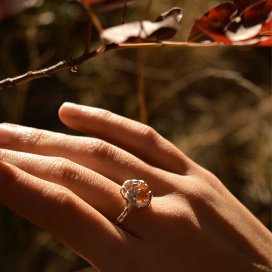 Citrine Quartz Nymph Ring