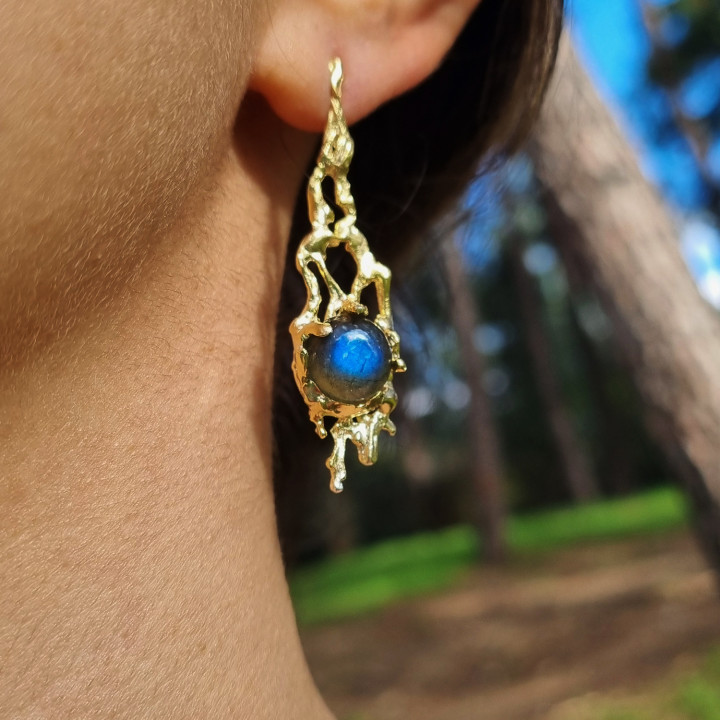 Aurora I Labradorite Earrings