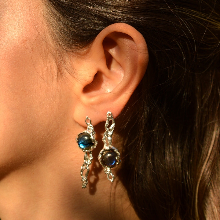 Aurora II Labradorite Earrings