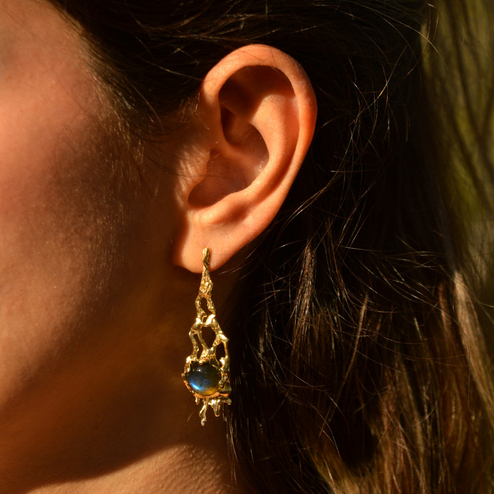 Aurora I Labradorite Earrings