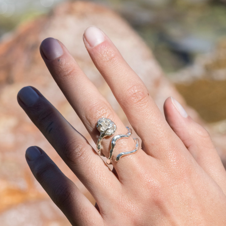 Herkimer Diamond II Ring