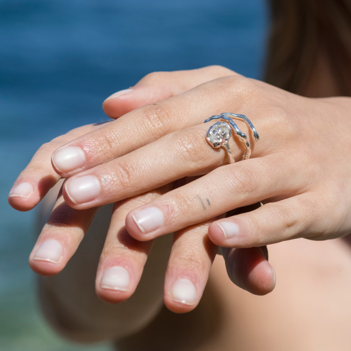 Herkimer Diamond II Ring