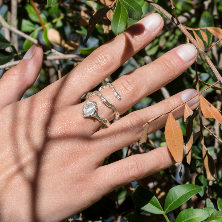 Herkimer Diamond III Ring