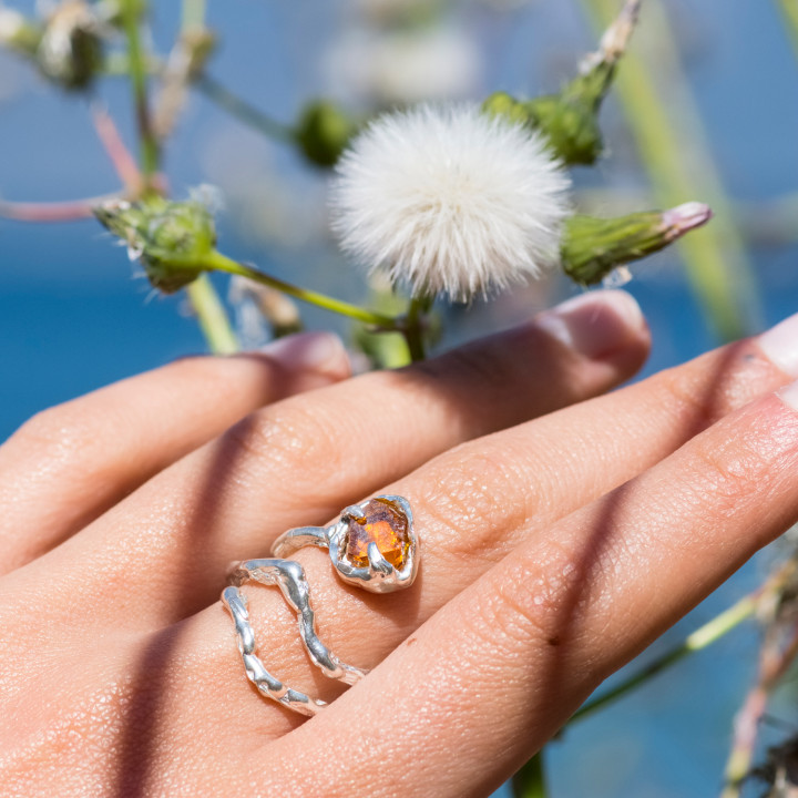 Citrine Quartz I Ring