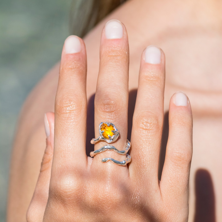 Citrine Quartz II Ring