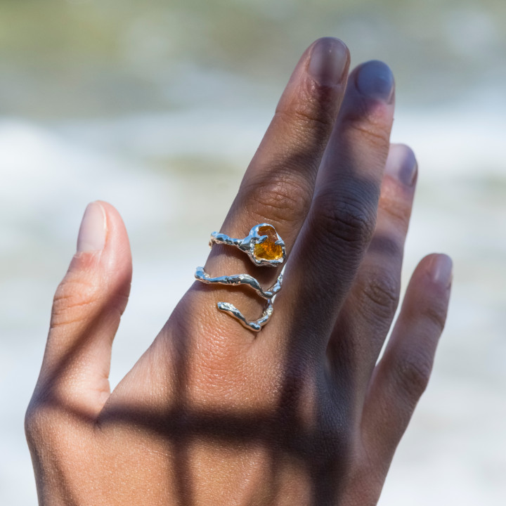 Citrine Quartz III Δαχτυλίδι