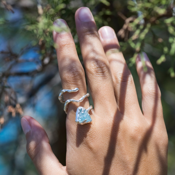 Aquamarine V Δαχτυλίδι