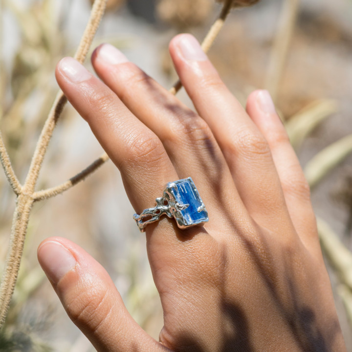 Blue Kyanite Δαχτυλίδι
