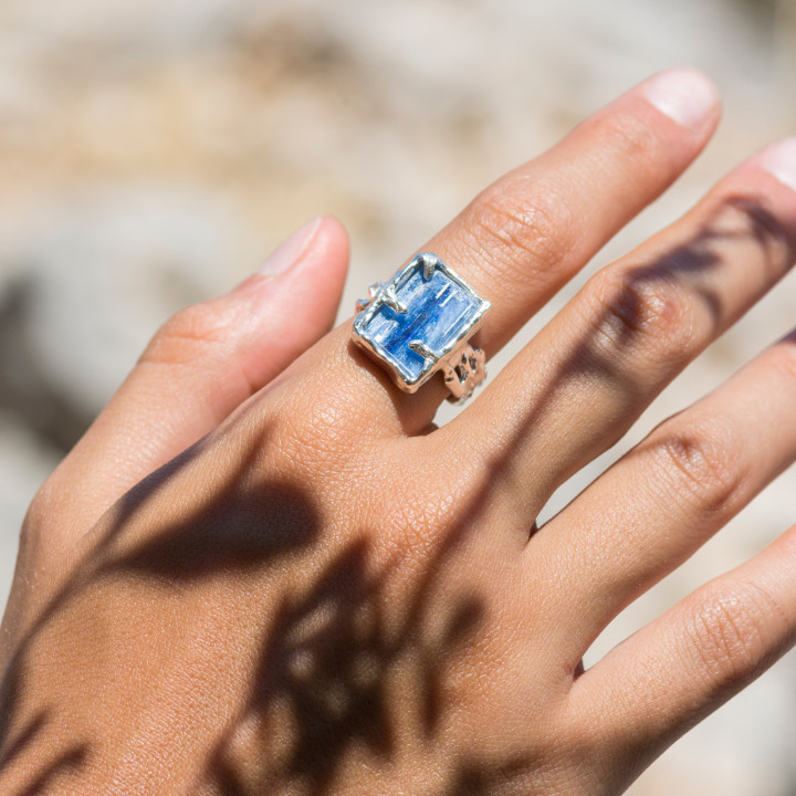 Blue Kyanite Δαχτυλίδι
