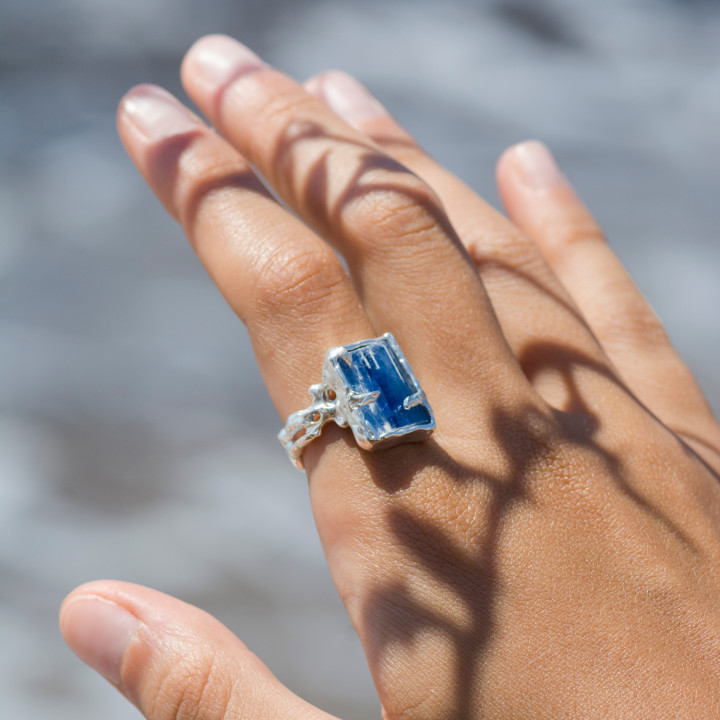 Blue Kyanite Δαχτυλίδι