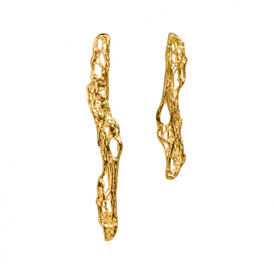 Almyra Textured Σκουλαρίκια