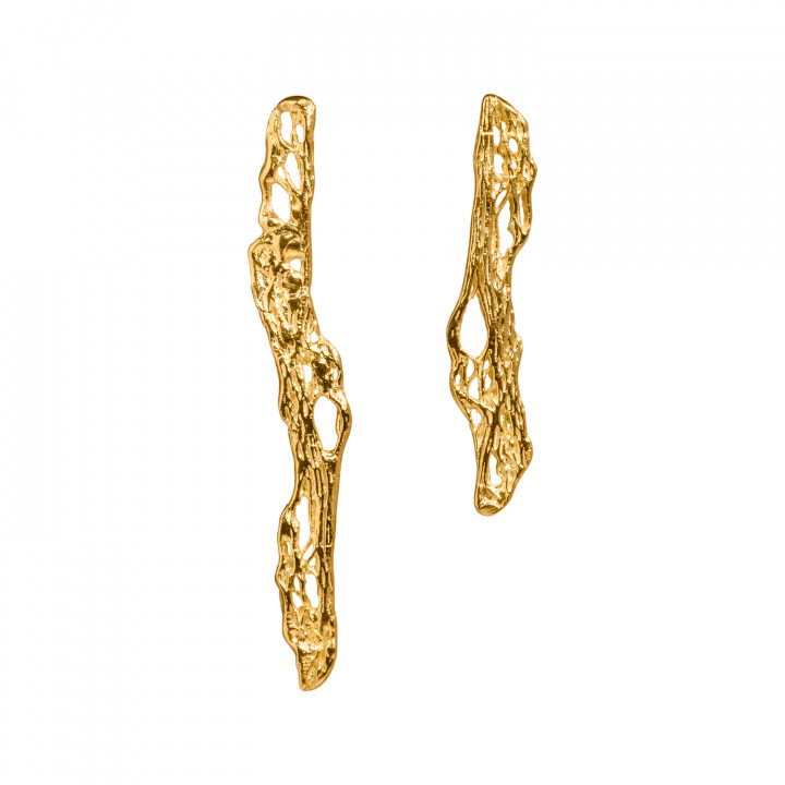 Almyra Textured Σκουλαρίκια