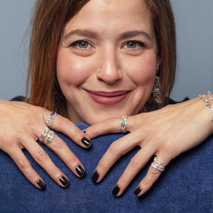 Amethyst Guardian Coral Δαχτυλίδι