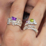 Amethyst Guardian Coral Ring