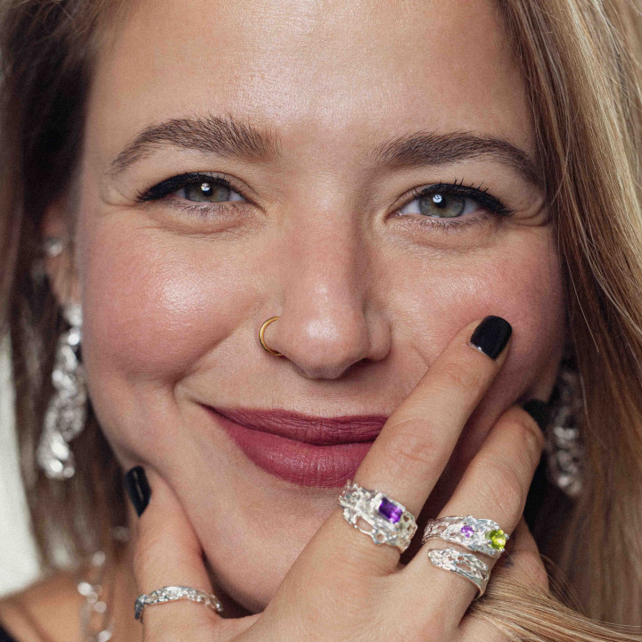 Chrysolite Coral Δαχτυλίδι