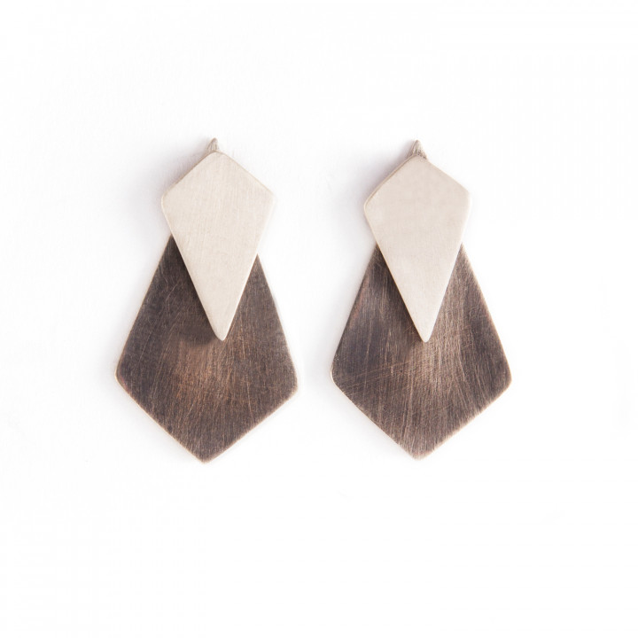 Rhombus Earjacket Σκουλαρίκια