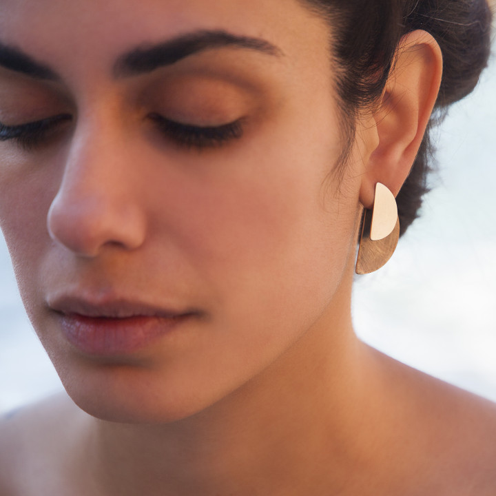 Half Moon Earjacket Σκουλαρίκια