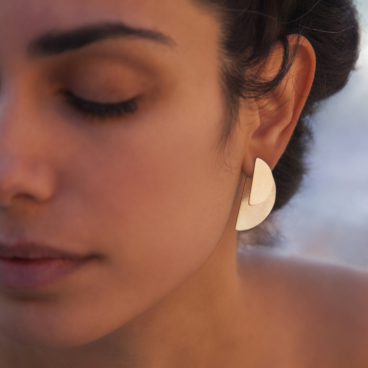 Half Moon Earjacket Σκουλαρίκια