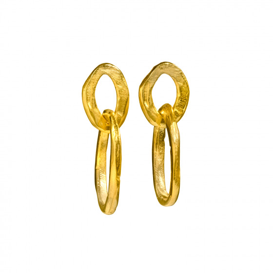 Twin Circle Earrings