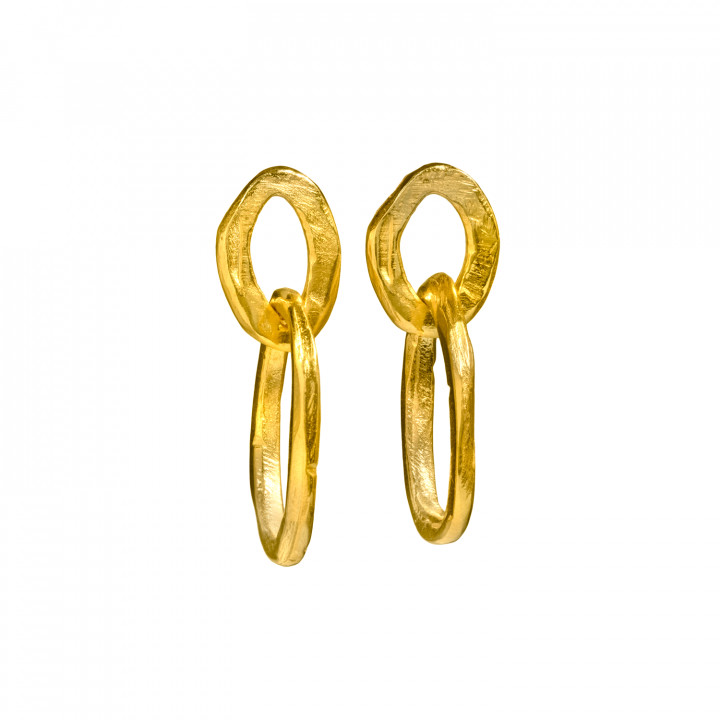 Twin Circle Earrings