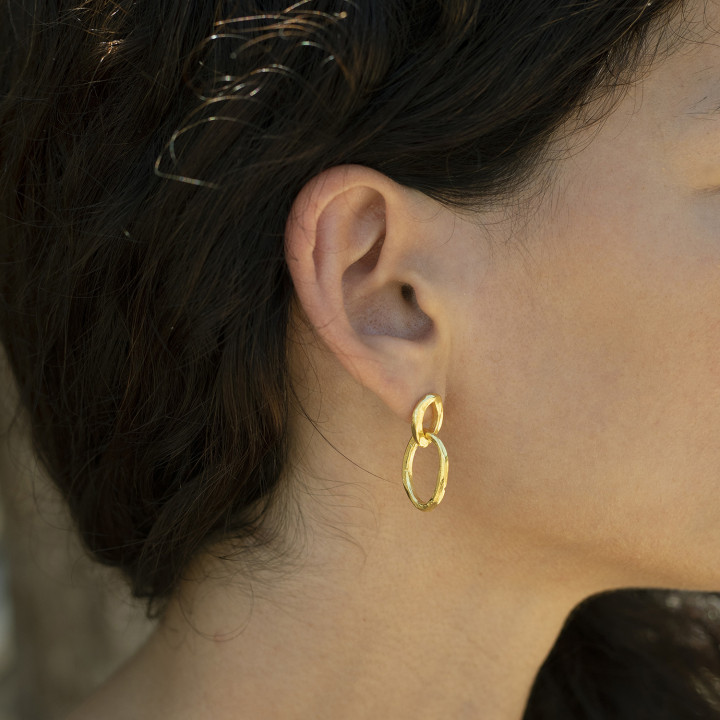 Twin Circle Earrings